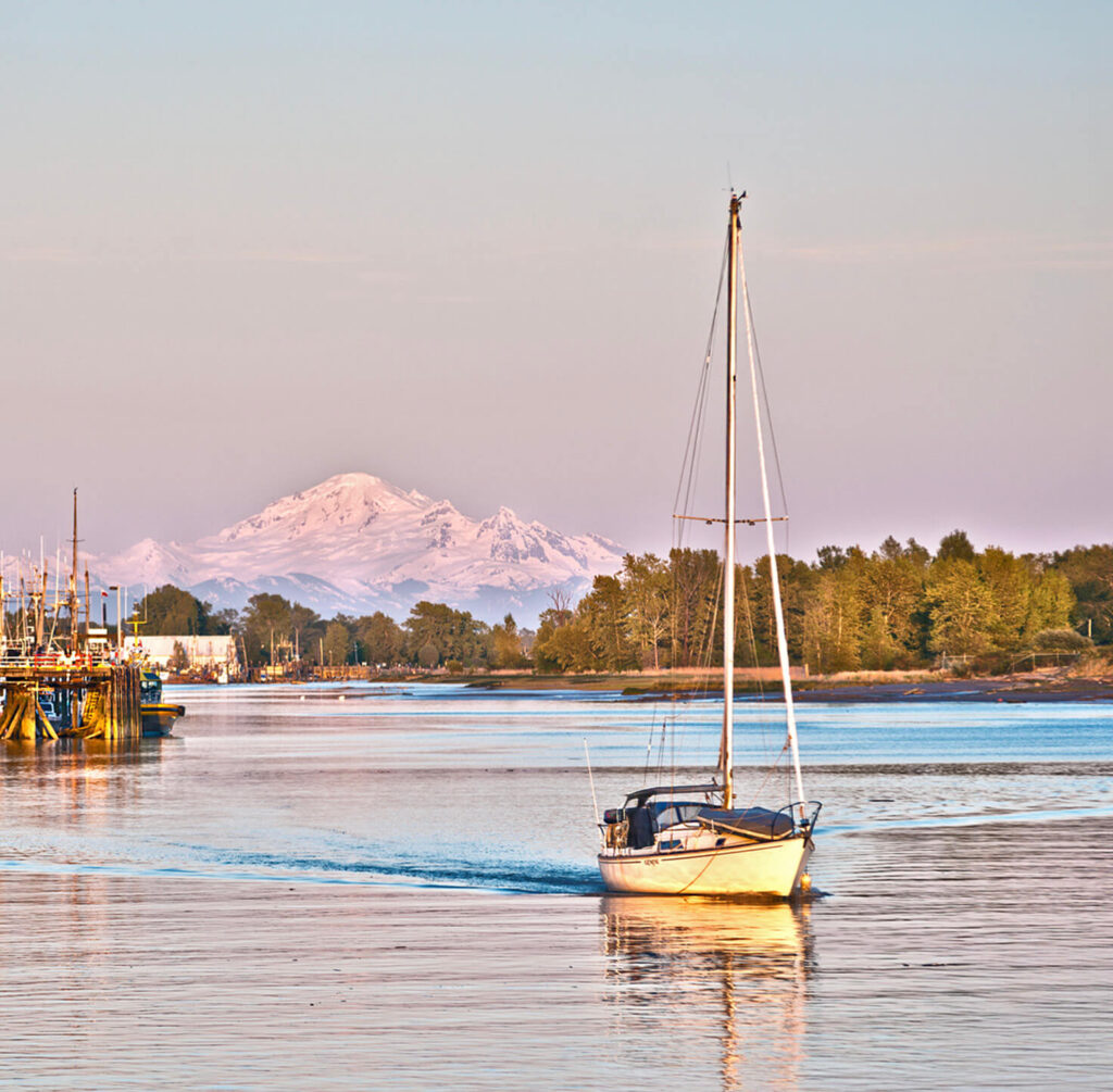 Justin Tillyer Counselling boat sailing in Vancouver BC